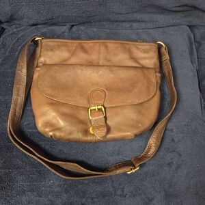 Fat Face Soft Chocolate Brown Leather Purse